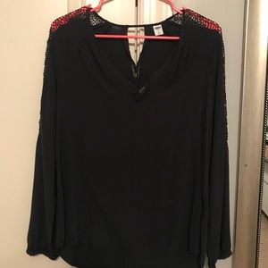 Navy blue blouse